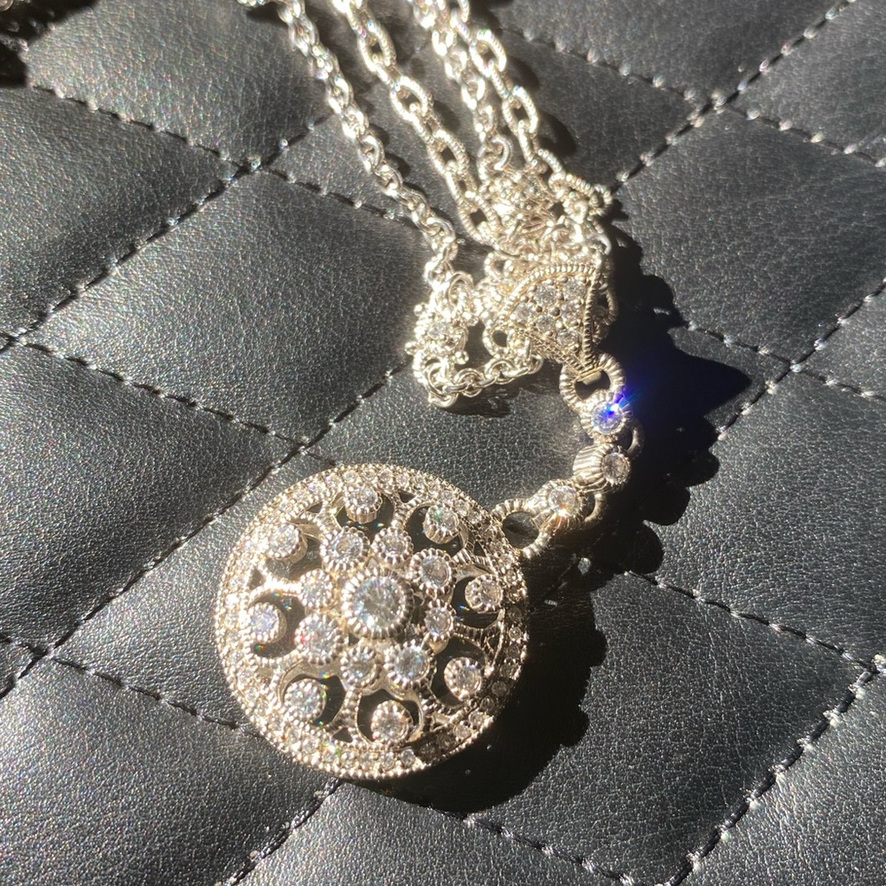 Judith Ripka sterling silver necklace
